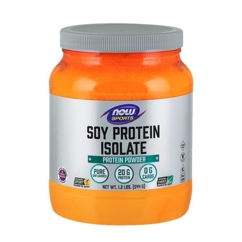 【NOW 娜奧】大豆分離蛋白粉544g~效期07/2026~送Omega-3魚油1000mg(大豆乳清蛋白粉/素食可食)-細節圖2