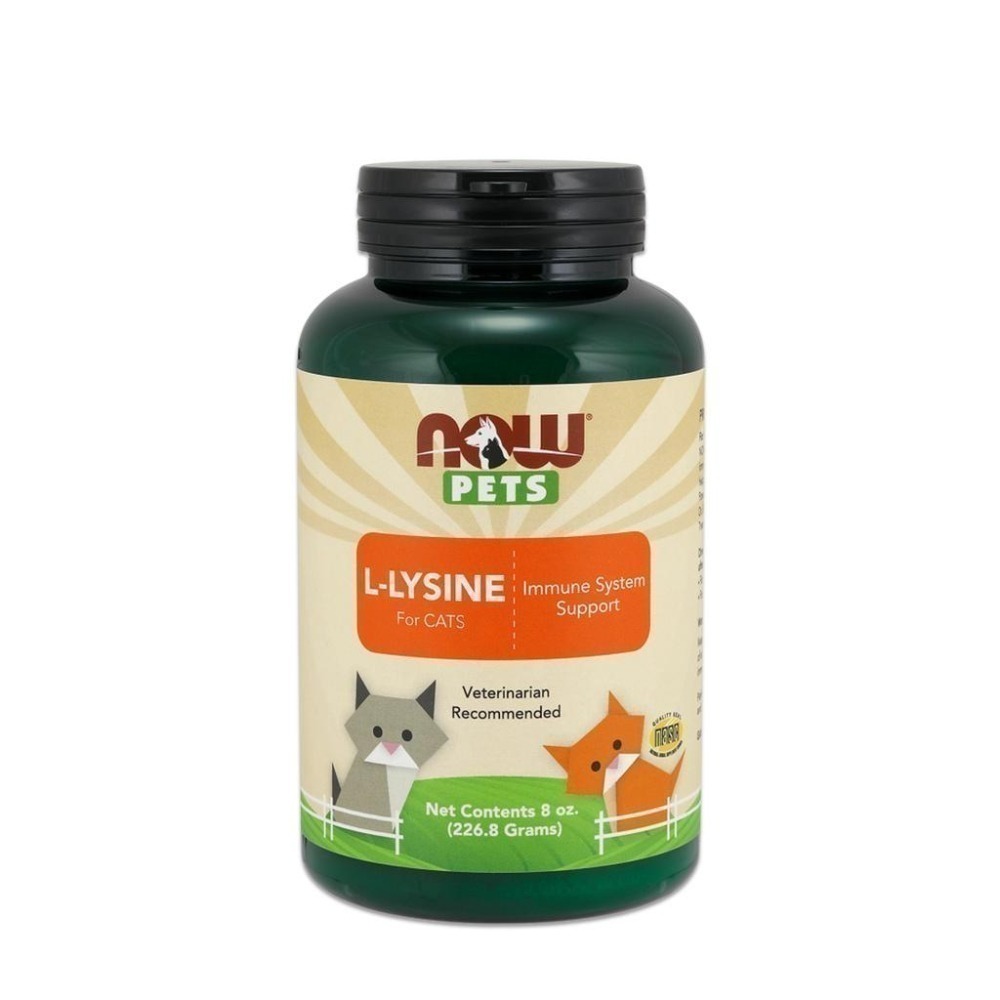【NOW 娜奧】貓用L-離胺酸粉226.8g~效期11/2029~送茶匙(Lysine/寵物)~4450-細節圖2