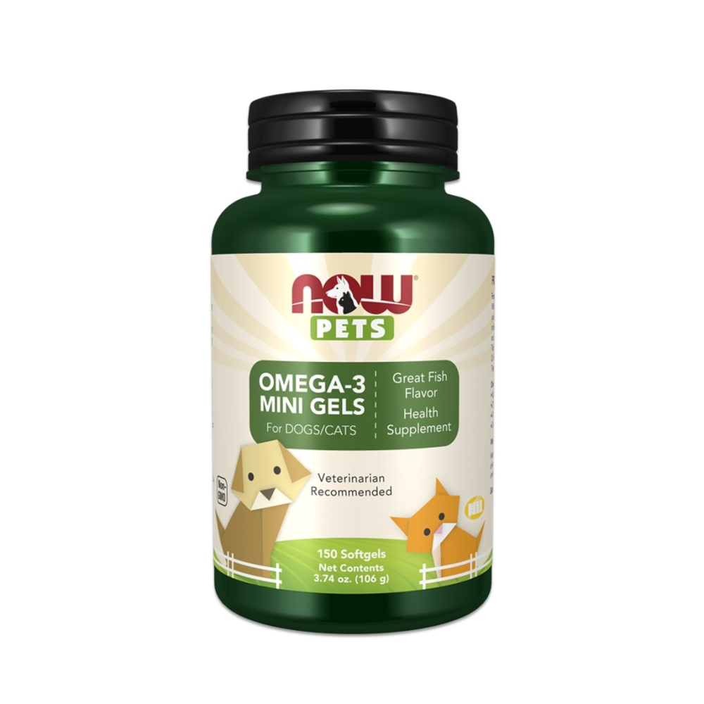 【NOW 娜奧】寵物Omega-3 迷你魚油軟膠囊 150顆~效期06/2027~特惠~Now Foods 4314-細節圖2