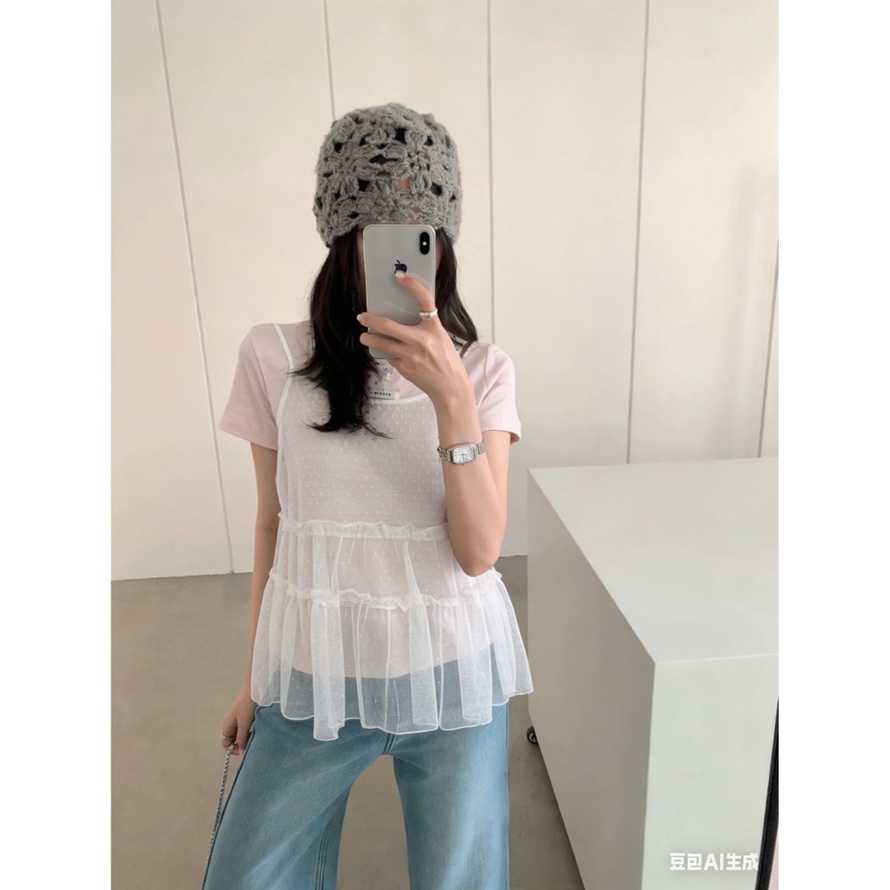 ✦點點網紗小標T-規格圖3