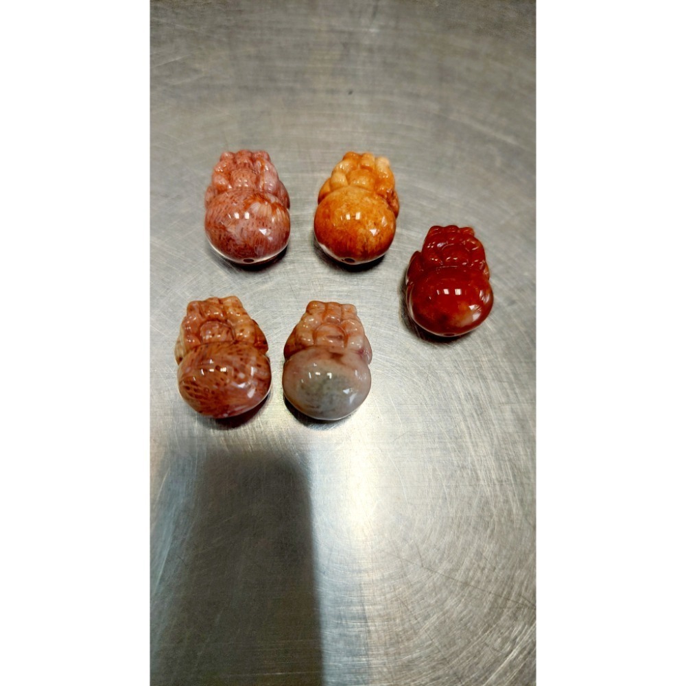 珊瑚玉大貔貅通孔配件-細節圖2