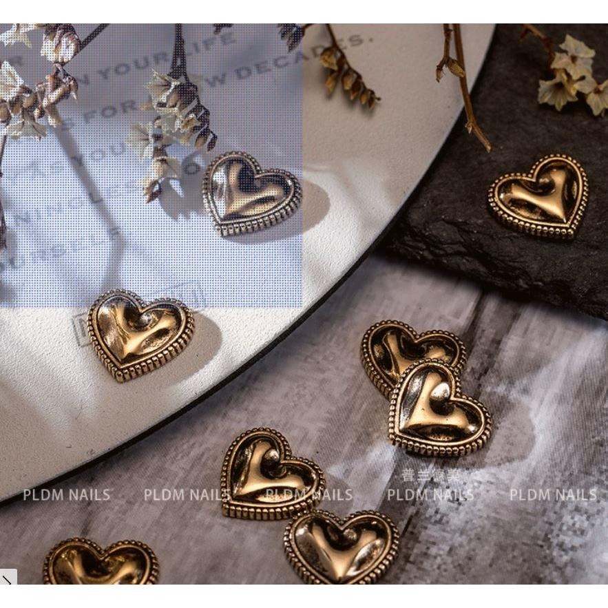 合金復古 美甲飾品 復古小熊 蝴蝶結 愛心 美甲飾品NailsMall-細節圖3