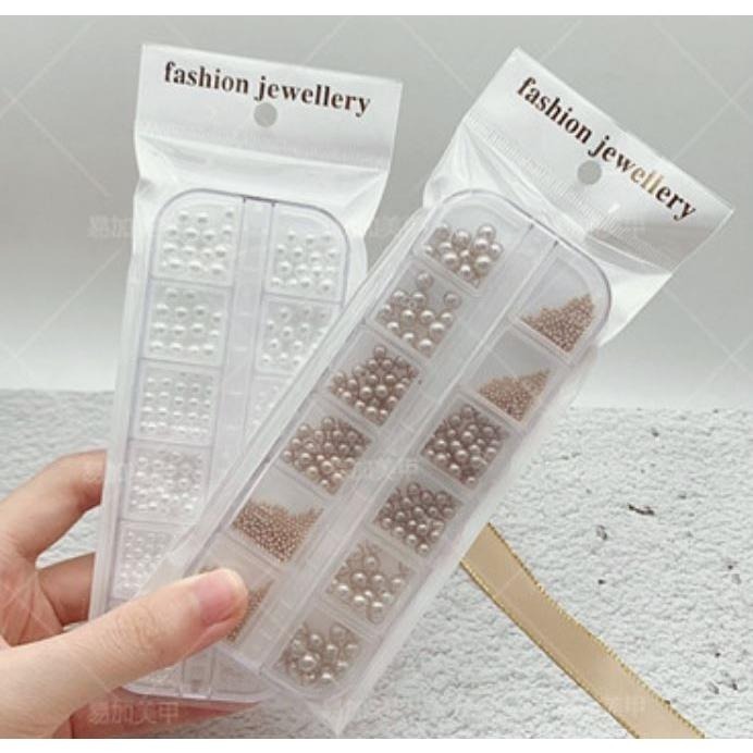 日式網紅圓形立體珍珠 美甲珍珠飾品 高亮珍珠飾品 美甲飾品美甲材料NailsMall-細節圖3