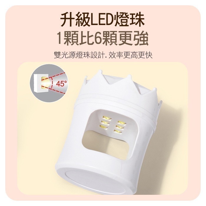 迷你美甲燈 單指美甲燈 不黑手光撩燈 便攜美甲照燈 速乾手持燈 光撩燈 凝膠燈 NailsMall-細節圖5