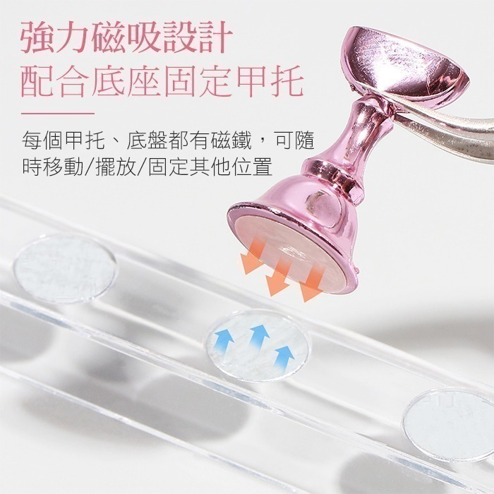 日式美甲練習底座 冰塊幻彩練習座 棋子練習座 甲片托 練習座 美甲練習甲托練習架美甲工具NailsMall-細節圖5