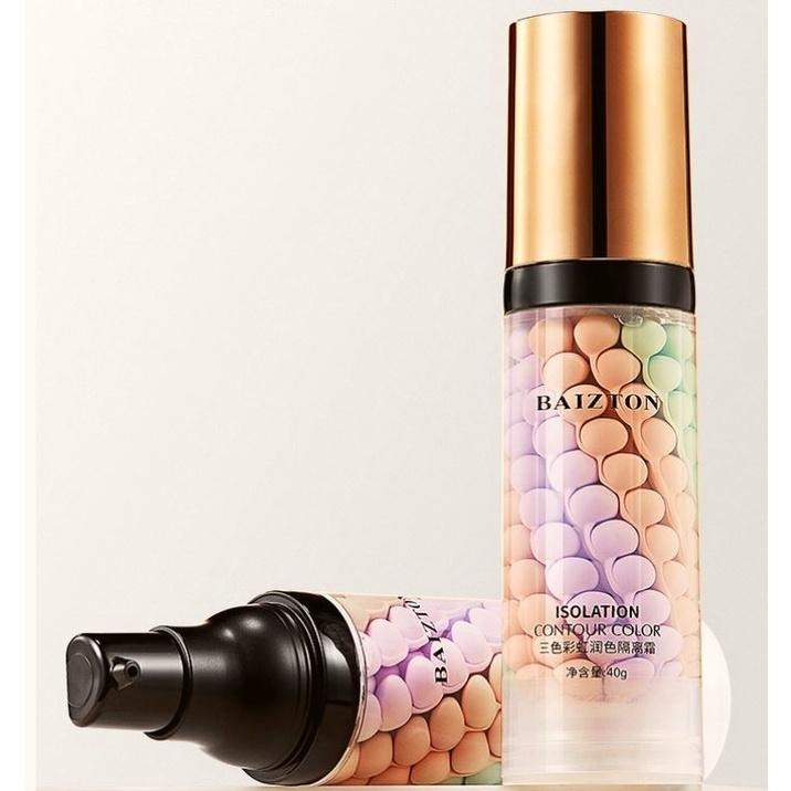 三色隔離霜 隔離乳 鳥屎隔離霜 妝前乳 冰淇淋三合一隔離紫外線防汗提亮遮蓋瑕疵僞素顔NailsMall-細節圖2