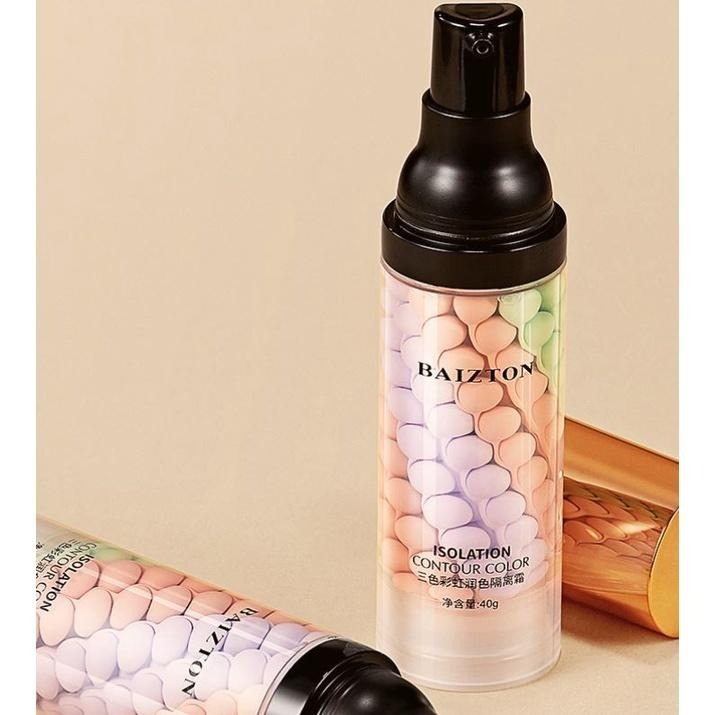 三色隔離霜 隔離乳 鳥屎隔離霜 妝前乳 冰淇淋三合一隔離紫外線防汗提亮遮蓋瑕疵僞素顔NailsMall-細節圖3