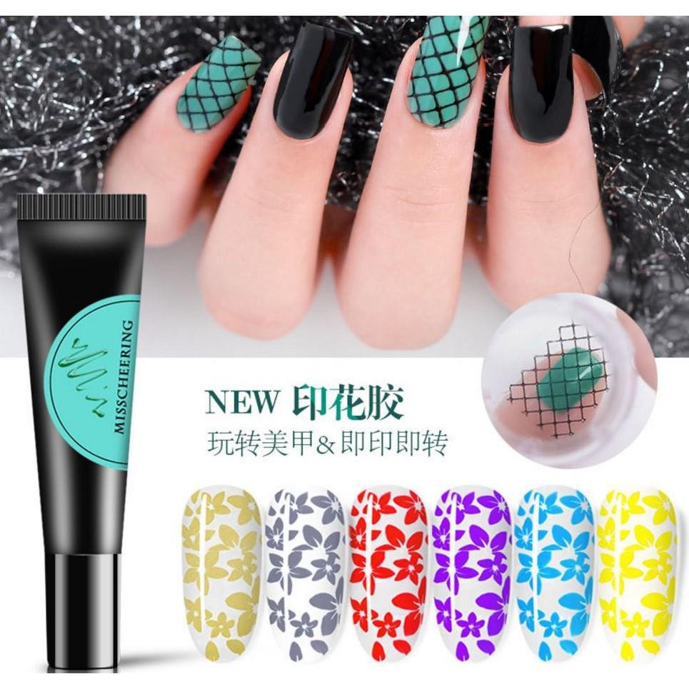 鋼板轉印膠 印花膠鋼板專用彩繪膠彩色凝膠光撩指甲油甲油膠美甲材料 NailsMall-細節圖3
