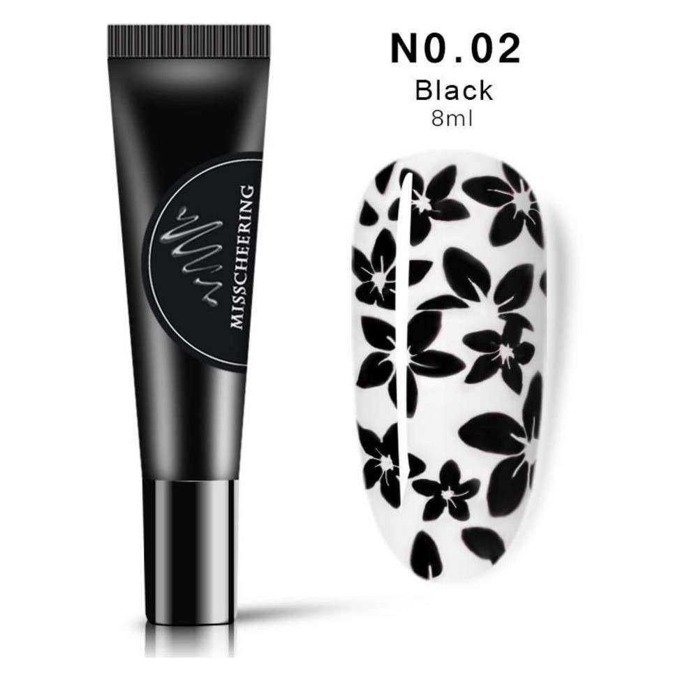 鋼板轉印膠 印花膠鋼板專用彩繪膠彩色凝膠光撩指甲油甲油膠美甲材料 NailsMall-規格圖5