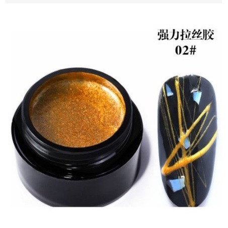 碎鑽拉絲膠 蹦迪拉絲膠 金屬銅絲膠 彩繪鏡面拉線膠 光撩膠 拉線膠 凝膠甲油膠美甲材料NailsMall-規格圖9