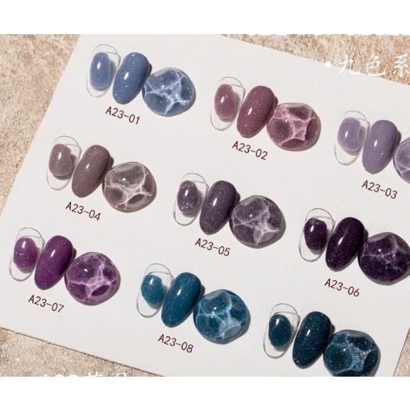 ByFunMe流沙金 甲油膠 光撩指彩指甲油膠 美甲光撩膠A22 A23可卸式光撩膠珠光色美甲材料NailsMall-細節圖2