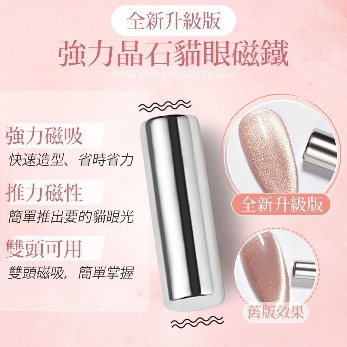 美甲貓眼磁鐵 貓眼膠 貓眼光撩膠專用磁鐵晶石貓眼膠磁鐵磁鐵筆搭配光撩膠用美甲工具 NailsMall-細節圖3
