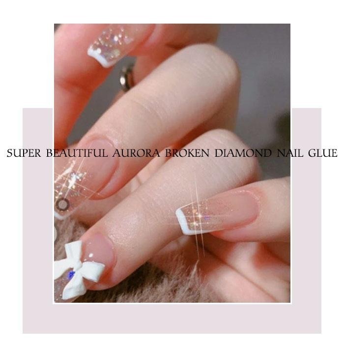 精靈 極光琥珀碎鑽膠 爆閃膠 韓國大亮片美甲凝膠 甲油膠 美甲膠 鑽石美甲膠 美甲光撩膠 美甲材料NailsMall-細節圖3