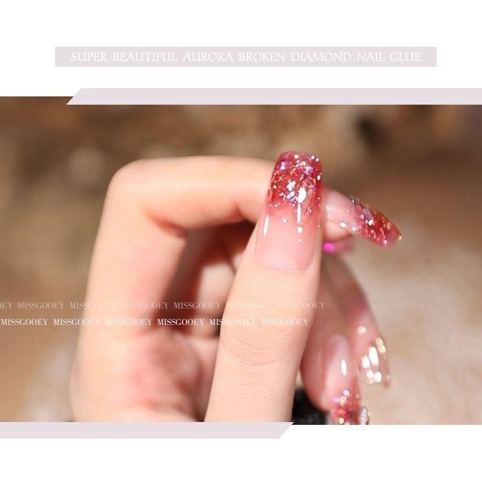 精靈 極光琥珀碎鑽膠 爆閃膠 韓國大亮片美甲凝膠 甲油膠 美甲膠 鑽石美甲膠 美甲光撩膠 美甲材料NailsMall-細節圖4