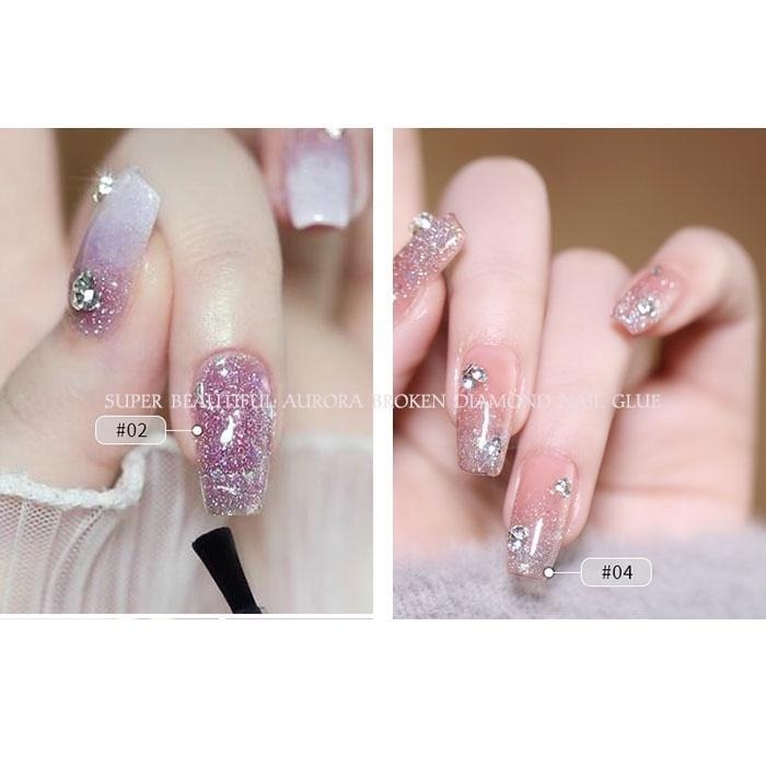 精靈 極光琥珀碎鑽膠 爆閃膠 韓國大亮片美甲凝膠 甲油膠 美甲膠 鑽石美甲膠 美甲光撩膠 美甲材料NailsMall-細節圖5