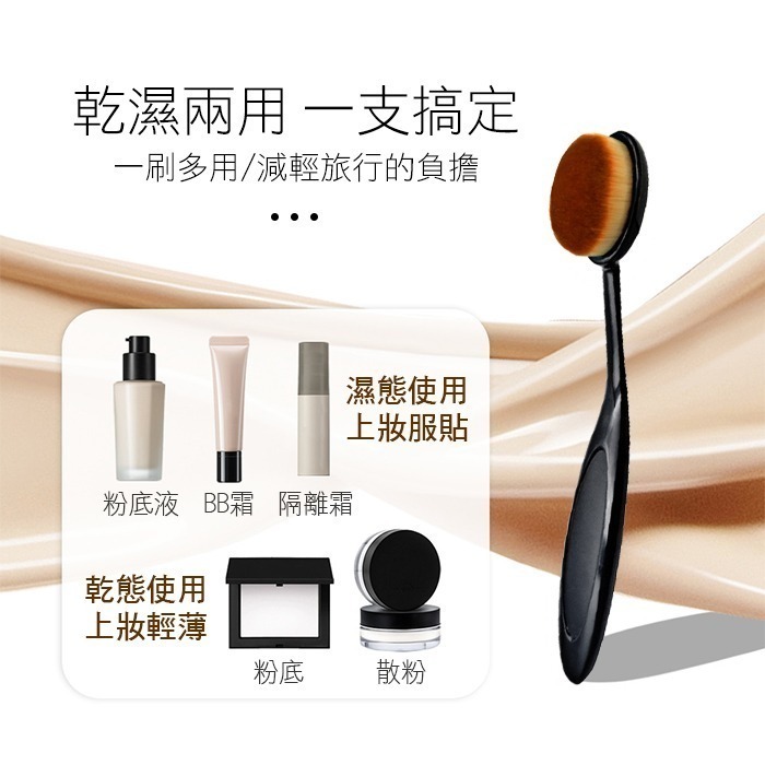 美甲灰塵刷 牙刷型粉底刷 化妝刷 粉底刷 刷子 美甲用品 NailsMall-規格圖9