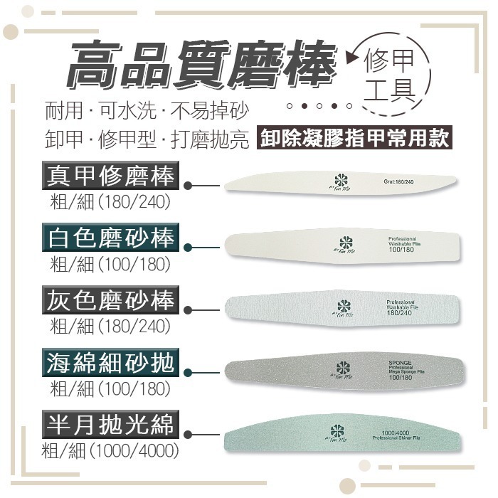 台灣品牌BF高品質 磨棒 真甲磨棒海綿拋 挫條 砂條指甲挫卸甲美甲光撩指甲搓拋光棉美甲工具Nailsmall-細節圖4