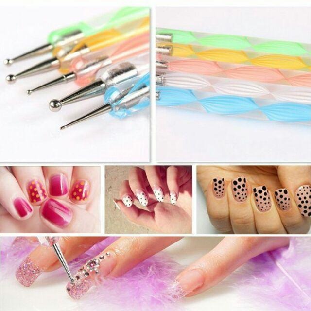 雙頭點珠筆 點鑽筆雙頭點珠筆兩用筆點平刷凝膠筆花筆點點筆點珠棒點珠筆畫花筆《NailsMall》-細節圖4