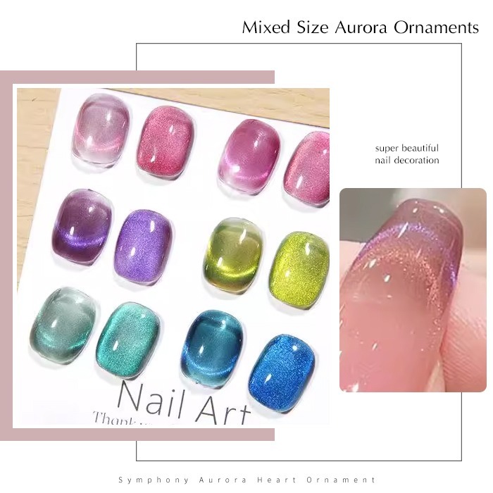 BF美甲 多巴胺雙光貓眼膠 水潤貓眼膠 晶石貓眼膠 光撩甲油膠可卸式光撩膠 M1 美甲材料NailsMall-細節圖5