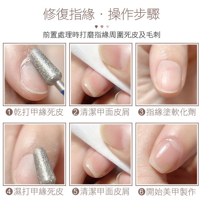美甲花生米形打磨頭 前置磨頭 去死皮老繭 修復指緣倒刺 金剛石美甲磨頭 保養磨頭美甲工具NailsMall-細節圖5