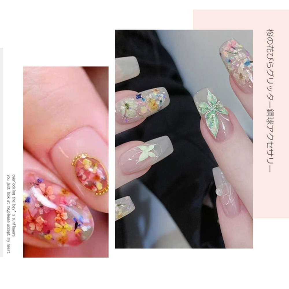 日本同款 油畫花瓣 乾燥花 ins風小花朵 小鬱金香花瓣 美甲飾品NailsMall-細節圖5