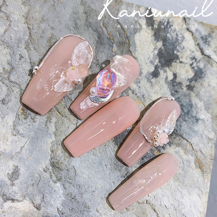 美甲雲母片 綢緞絲綢雲母片 綢緞云母片 美甲貝殼飾品 美甲用品 美甲飾品 NailsMall-細節圖4