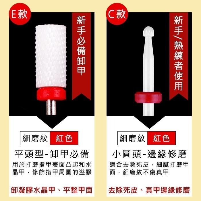 美甲 陶瓷磨頭 美甲磨頭 打磨機 磨甲機 磨頭 鎢鋼磨頭俄羅斯磨頭類似款俄式磨頭美甲工具美甲材料Nailsmall-細節圖8