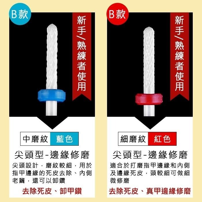 美甲 陶瓷磨頭 美甲磨頭 打磨機 磨甲機 磨頭 鎢鋼磨頭俄羅斯磨頭類似款俄式磨頭美甲工具美甲材料Nailsmall-細節圖9