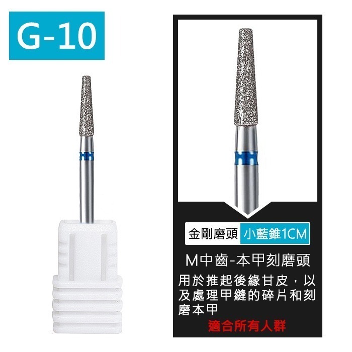 美甲 陶瓷磨頭 美甲磨頭 金剛石打磨頭 磨頭 鎢鋼磨頭俄羅斯磨頭類似款俄式磨頭美甲工具美甲材料Nailsmall-規格圖10