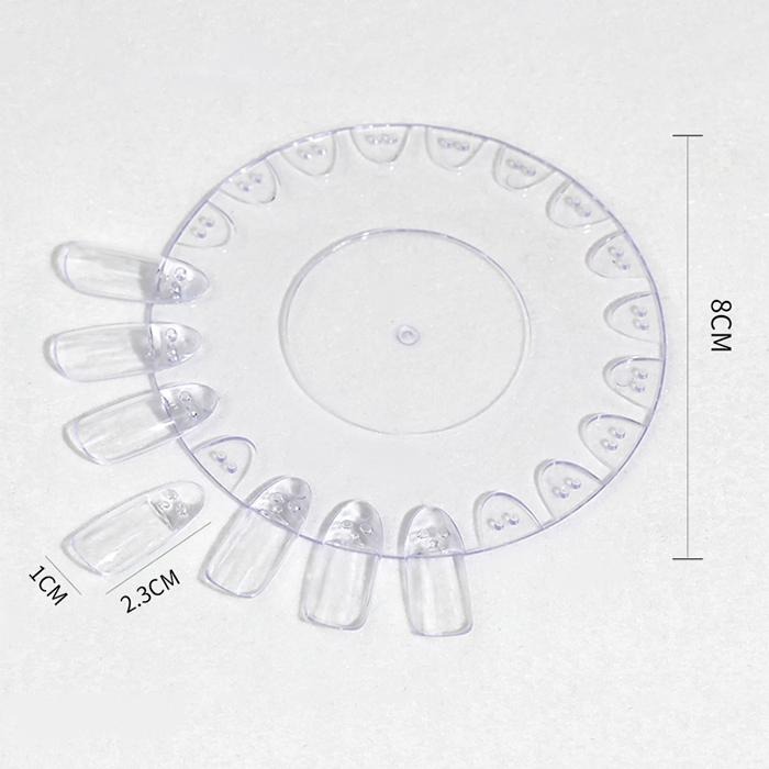 日式美甲 可拆卸透明圓盤美甲色卡 100色 可卸式 色卡 圓盤 展示甲片 美甲工具 NailsMall-細節圖5