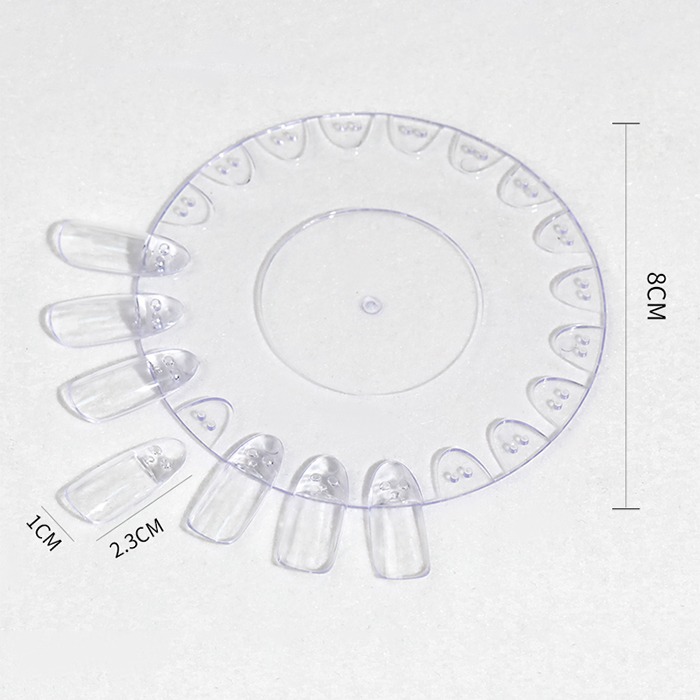 日式美甲 可拆卸透明圓盤美甲色卡 100色 可卸式 色卡 圓盤 展示甲片 美甲工具 NailsMall-規格圖5