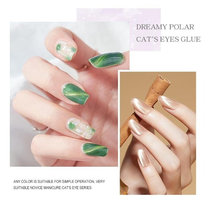 BF小方糖 夢幻極地貓眼膠 人氣貓眼膠 晶石貓眼膠 美甲凝膠美甲材料NailsMall-細節圖4