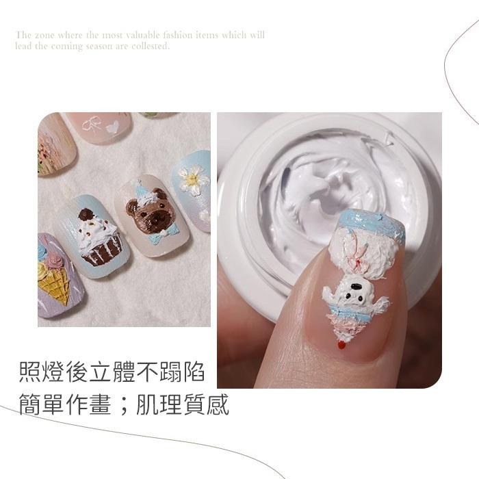 BF油畫膠 肌理紋膠 紋理膠 立體造型膠 浮雕膠 石膏膠 彩繪凝膠美甲材料NailsMall-細節圖5