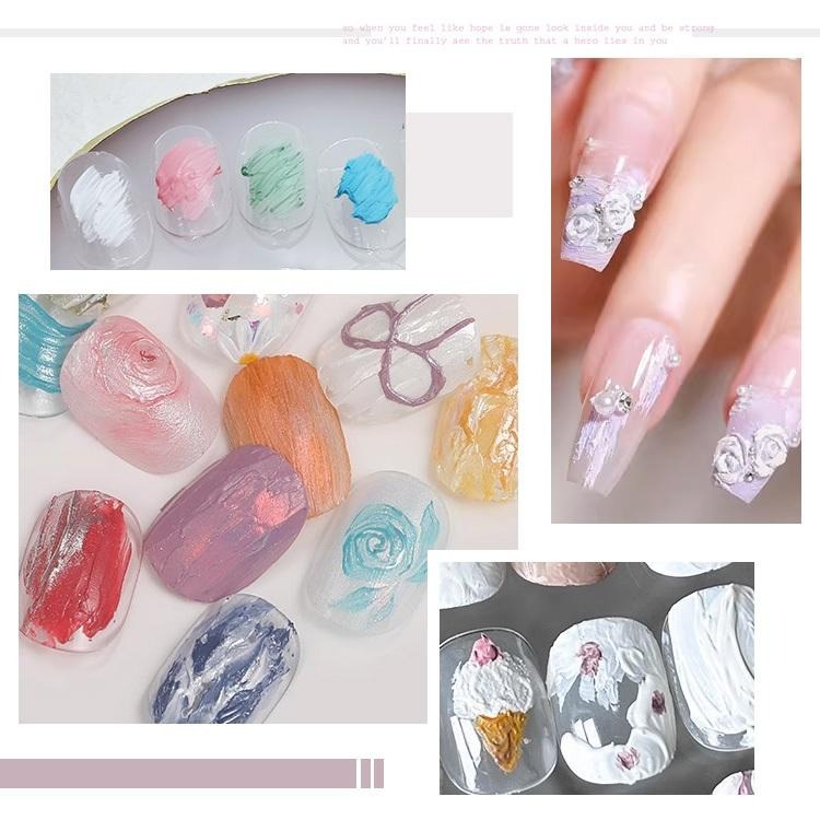 BF油畫膠 肌理紋膠 紋理膠 立體造型膠 浮雕膠 石膏膠 彩繪凝膠美甲材料NailsMall-細節圖8