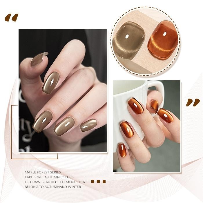 BF小方糖 金楓貓眼膠 金秋貓眼 人氣貓眼膠 晶石貓眼膠 美甲凝膠美甲材料NailsMall-細節圖4