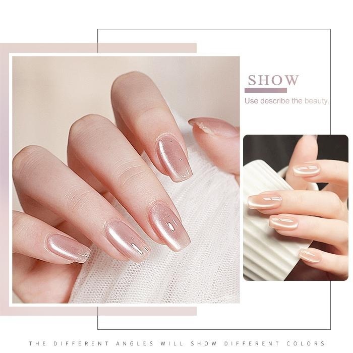 BF日式罐裝膠 水光琉璃珠貓眼膠 鮫人の淚裸色貓眼 人氣貓眼膠美甲凝膠美甲材料NailsMall-細節圖7