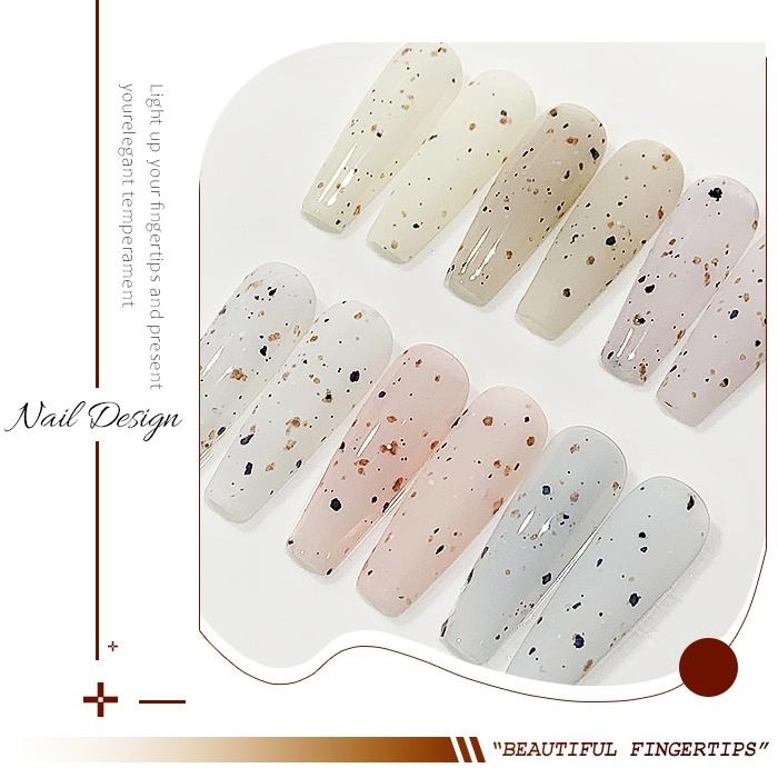 BF日式罐裝膠 燕麥胡桃膠 亞麻黑豆膠 砂糖膠 大理石 蛋殼膠 美甲凝膠 美甲材料NailsMall-細節圖4