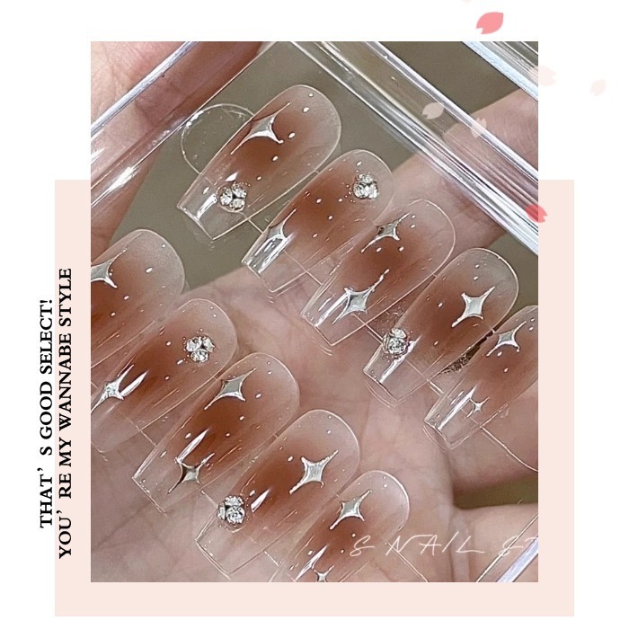 小紅書爆款星星 愛心 貼紙 星芒貼紙 網紅款美甲貼紙 背膠貼紙 美甲貼 美甲材料美甲飾品NailsMall-細節圖2