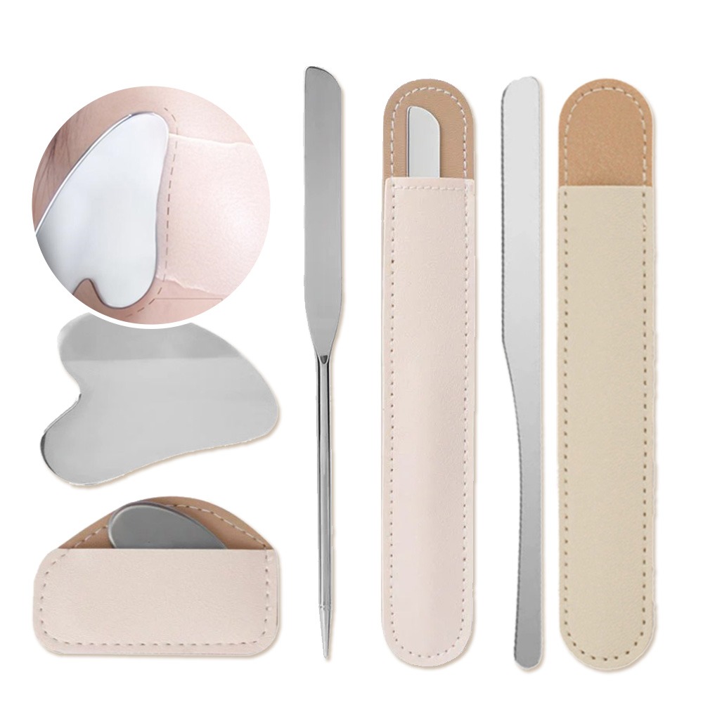 韓式粉底鏟 多功能 粉底刮刀 調色攪拌棒 美甲韓式調膠棒 調色攪拌棒 上粉底液神器工具NailsMall-細節圖2