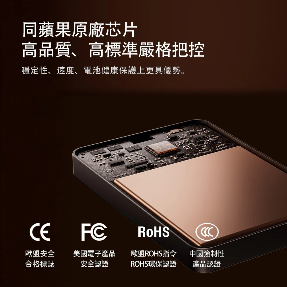 山水之寶｜MOMAX 磁吸無線充電行動電源1-POWER XPRO+ 自帶充電線＆隱形支架 CCC認證WH標示 可上飛機-細節圖6