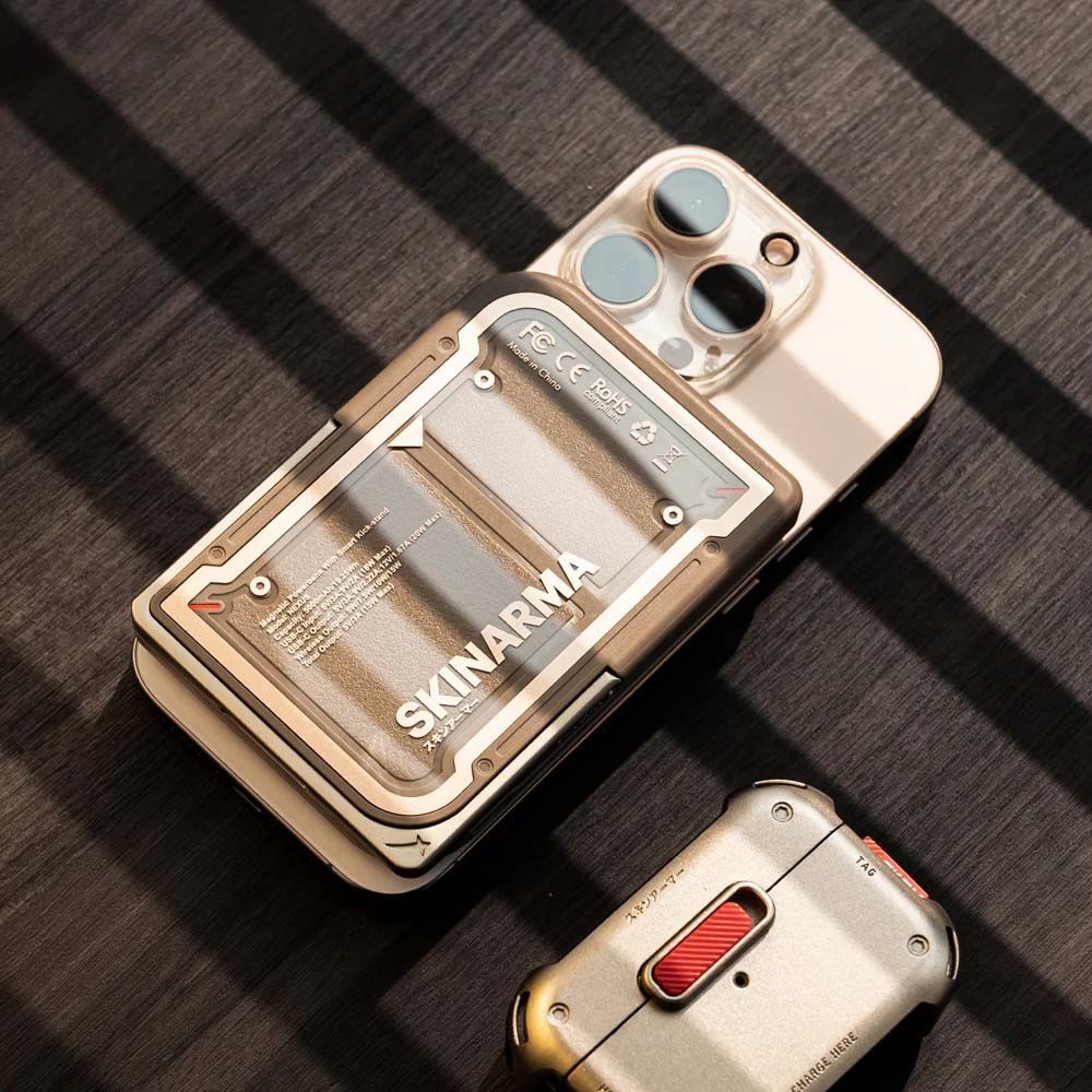 山水之寶｜SKINARMA日本東京 Mecha磁吸無線充電行動電源5000mAh 隱形支架PD快速充電 標示WH可上飛機-細節圖7