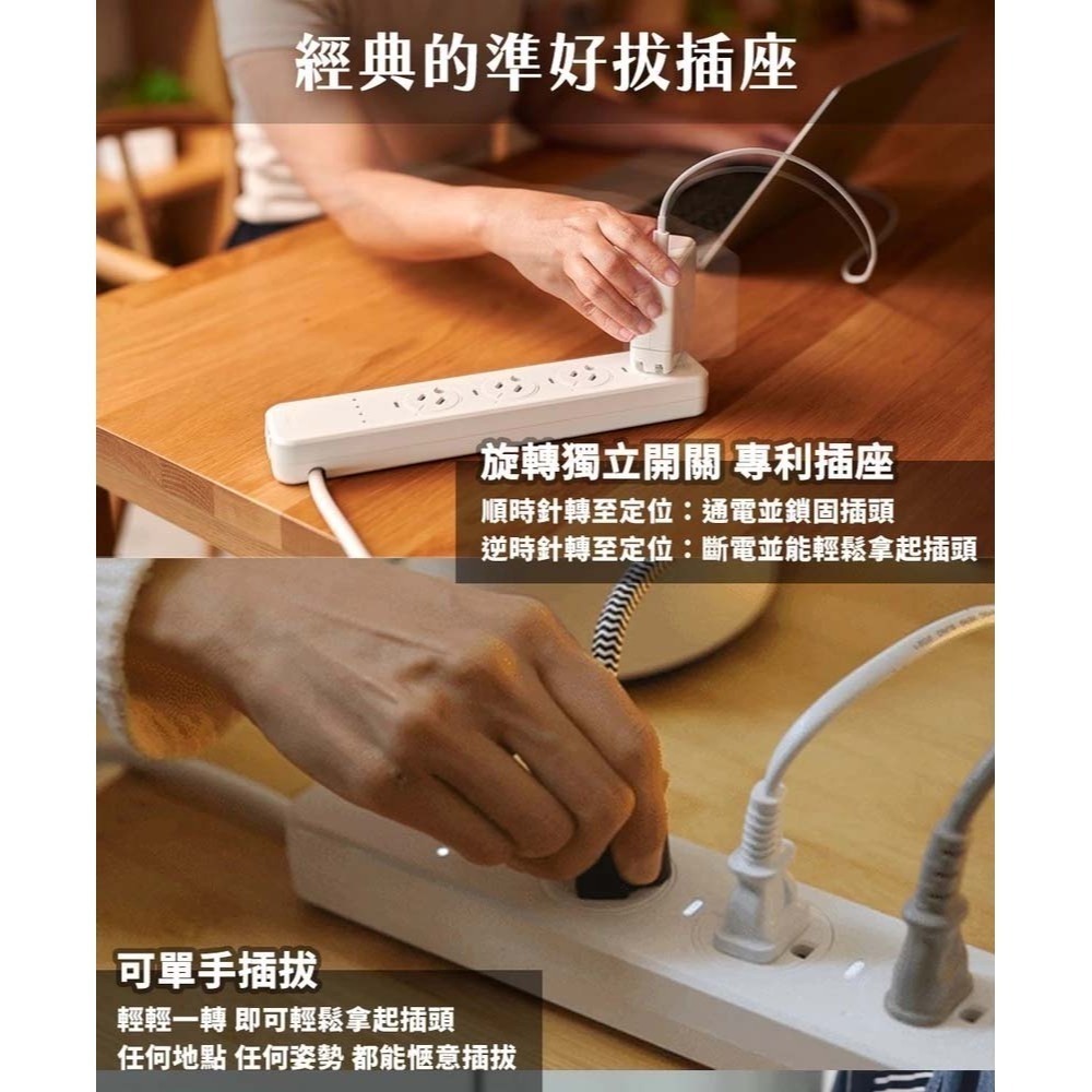 山水之寶｜Elevon準好拔嗶嗶延長線３ｍ－兒童安全防護插座蓋/即時顯示用電量/超載嗶嗶警示/過熱自動斷電/電流偵測-細節圖6