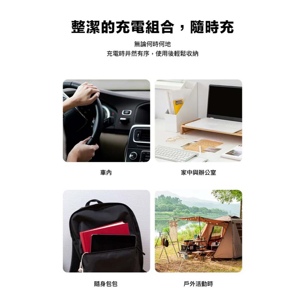 山水之寶｜國家地理 TYPE-C to TYPE-C 磁吸收納快速充電線 PD快充高速傳輸線 120cm＆200cm-細節圖8
