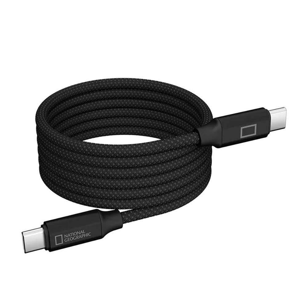 山水之寶｜國家地理 TYPE-C to TYPE-C 磁吸收納快速充電線 PD快充高速傳輸線 120cm＆200cm-規格圖11