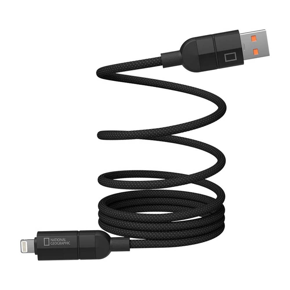 山水之寶｜國家地理 四合一磁吸收納 多功能快速充電線 高速傳輸線 PD快充 TYPEC＆Lightning 120cm-細節圖11