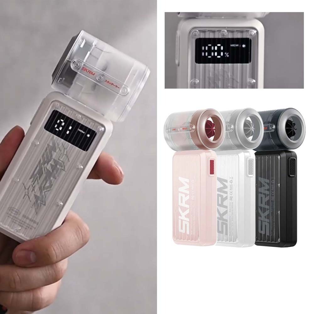 山水之寶｜SKINARMA日本東京 Gyro手持風扇 4000mAh 四段風速 工業風造型 附贈品牌潮流 手腕掛繩-細節圖8