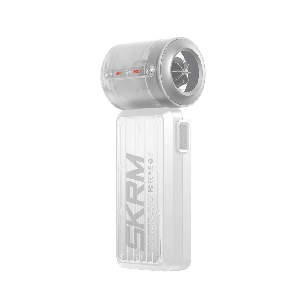 山水之寶｜SKINARMA日本東京 Gyro手持風扇 4000mAh 四段風速 工業風造型 附贈品牌潮流 手腕掛繩-規格圖11
