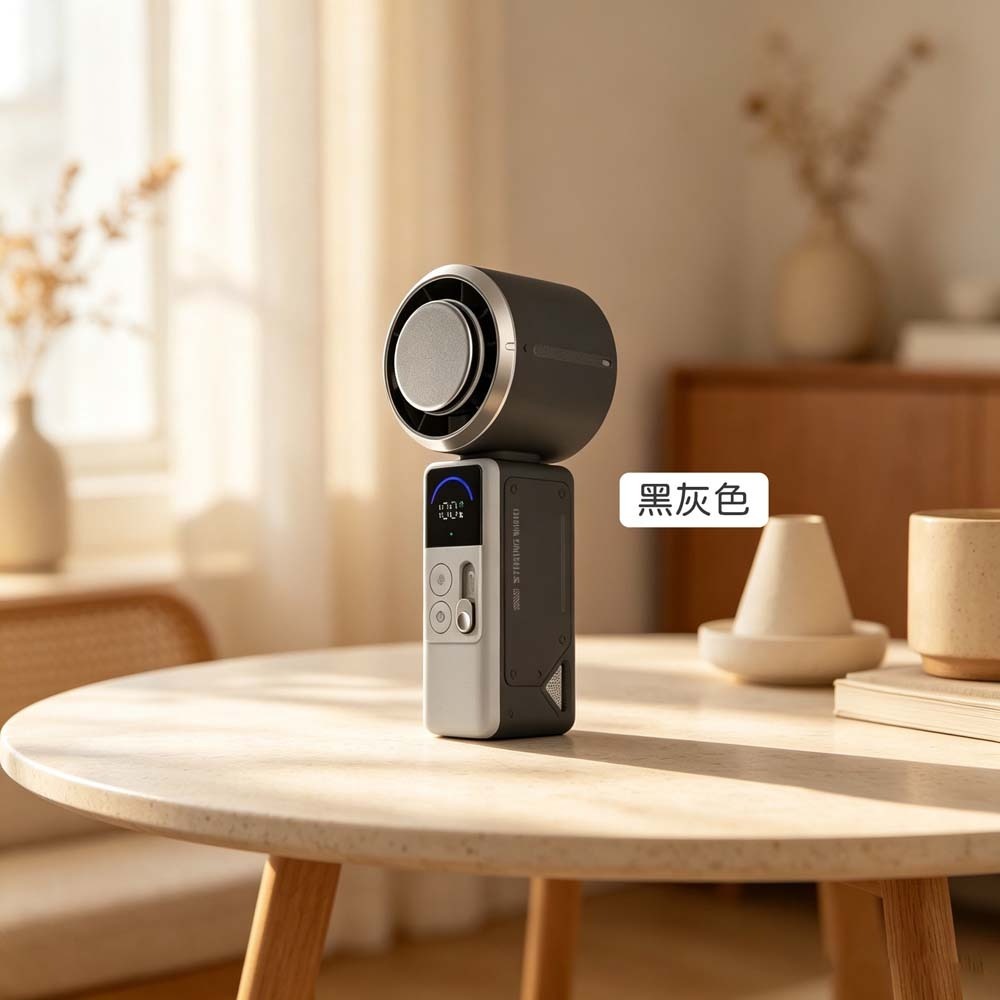山水之寶｜SOLiDE 數位顯示渦輪冰鎮風扇/手持風扇/桌面風扇/冰感降溫/迷你隨身攜帶/掛繩設計/索力得 COOL-規格圖9