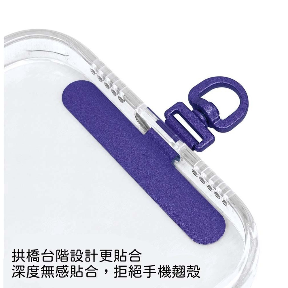 山水之寶｜360度可旋轉不鏽鋼金屬掛繩墊片 不影響充電孔位/通用手機掛繩轉接墊片/貼片/夾片/掛片/輕薄/階梯設計-細節圖5