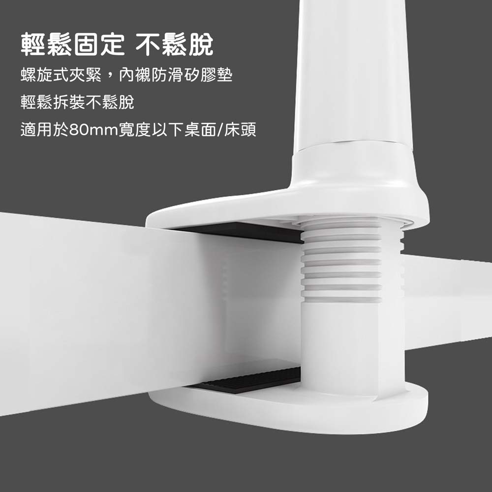 山水之寶｜AWEI用維 桌邊支架/床頭支架/懶人手機支架/平板支架/夾式支架/合金實心軟管/結實耐用/充電開孔設計X3-細節圖3